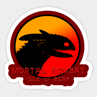 Mortal kombat Isle of Berk Sticker